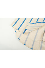 Chemise à manches longues à rayures vintage