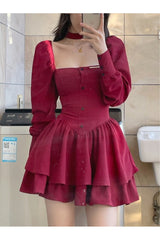 Ensemble à manches longues de style vintage