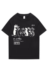 Vintage t-shirt with kawaii cats print