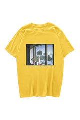 Vintage T-shirt with window print