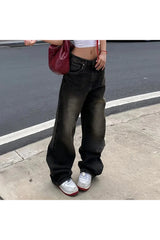 Jean baggy délavé vintage