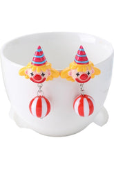 Weirdcore Harz Clown 1 Paar Ohrstecker