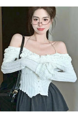 White Ruffle Kawaii Blouse