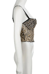 Wild Whispers Lace Trim Cami Top