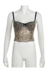 Wild Whispers Lace Trim Cami Top