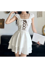 Robe bandage à nœud Y2K