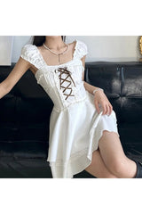 Robe bandage à nœud Y2K