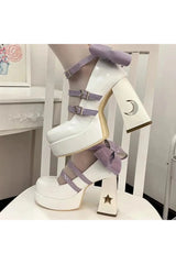 Chaussures Mary Jane à plateforme épaisse Y2K pour femmes