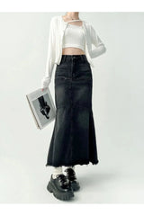 Y2k Denim Girlish Skirt