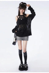 Pull grunge féerique automne Y2K