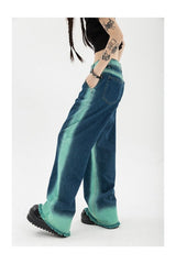 Fall Y2K Gradient Color Jeans