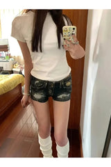 Y2K Jean Shorts