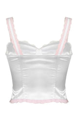 Y2K Lace Stitching Corset Top