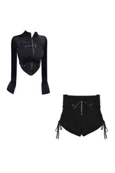 Y2K Sexy Gothic Two-Piece Set