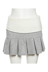 Fall Zip Hoodie Skirt Set