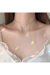 Zirkon Schmetterling Halskette