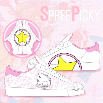 Kawaii Cardcaptor Sakura Wings Shoes