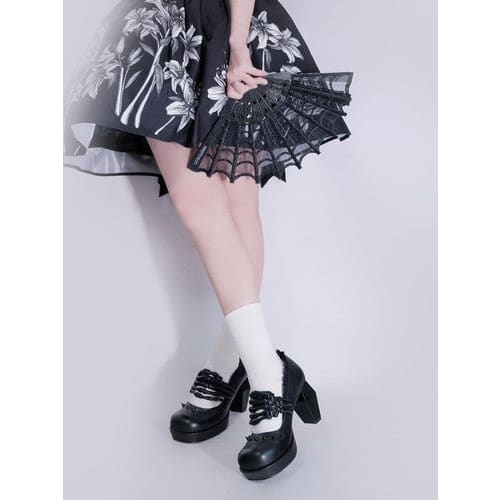 Skull Hands -Twilight Invitation- Gothic Lolita Shoes ON25