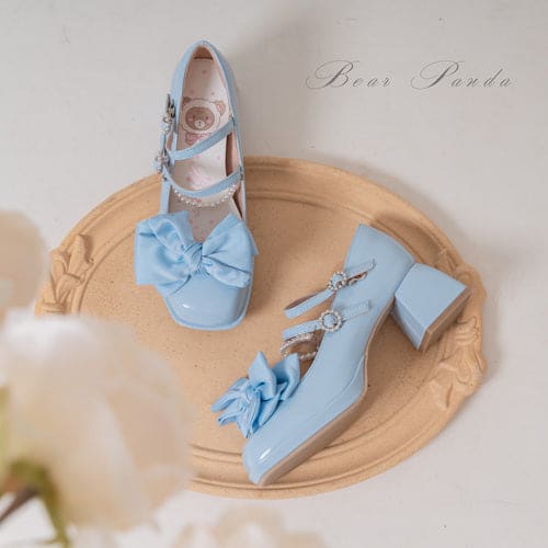 Lolita Pastel Bow Knot Mary Janes Lolita Shoes ON07
