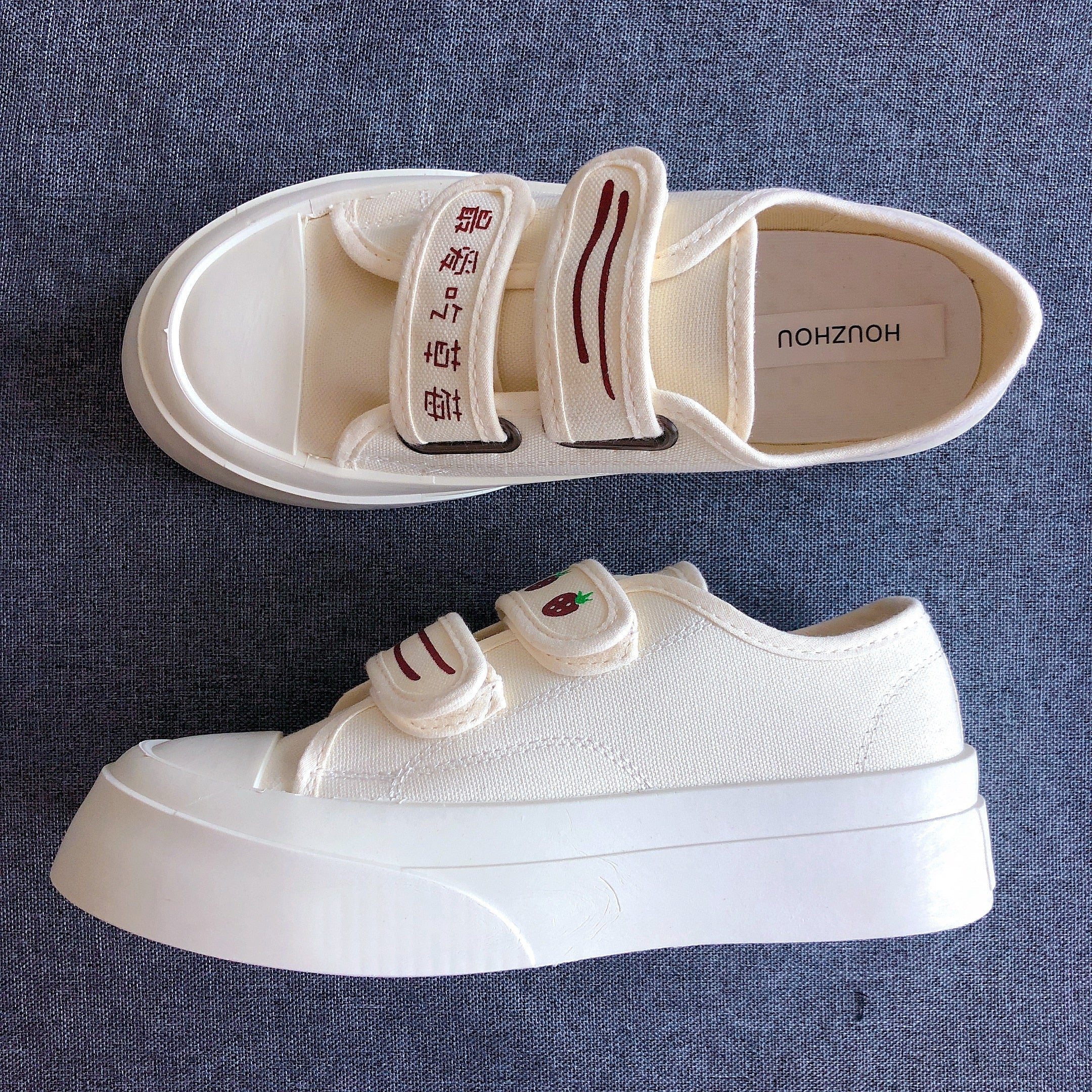 Kawaii Harajuku Fashion Strawberry Canvas Shoes FY008