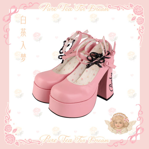 5 Colors Cute Heels Pastel Elegant Shoes ON612