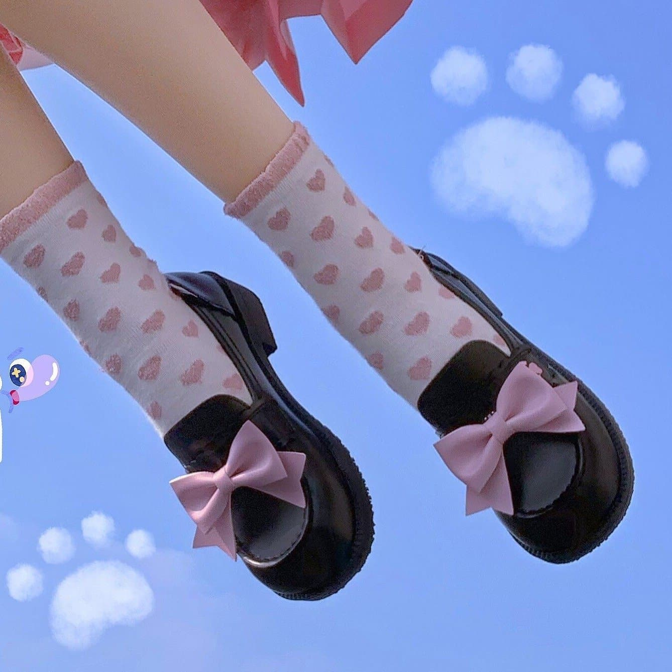 Kawha Cat Claw Bowknot Lolita Shoes SS1023