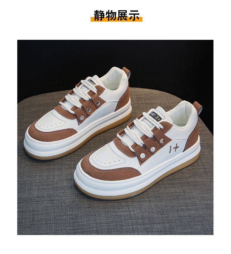 Two-Tone Platform Sneakers YP578