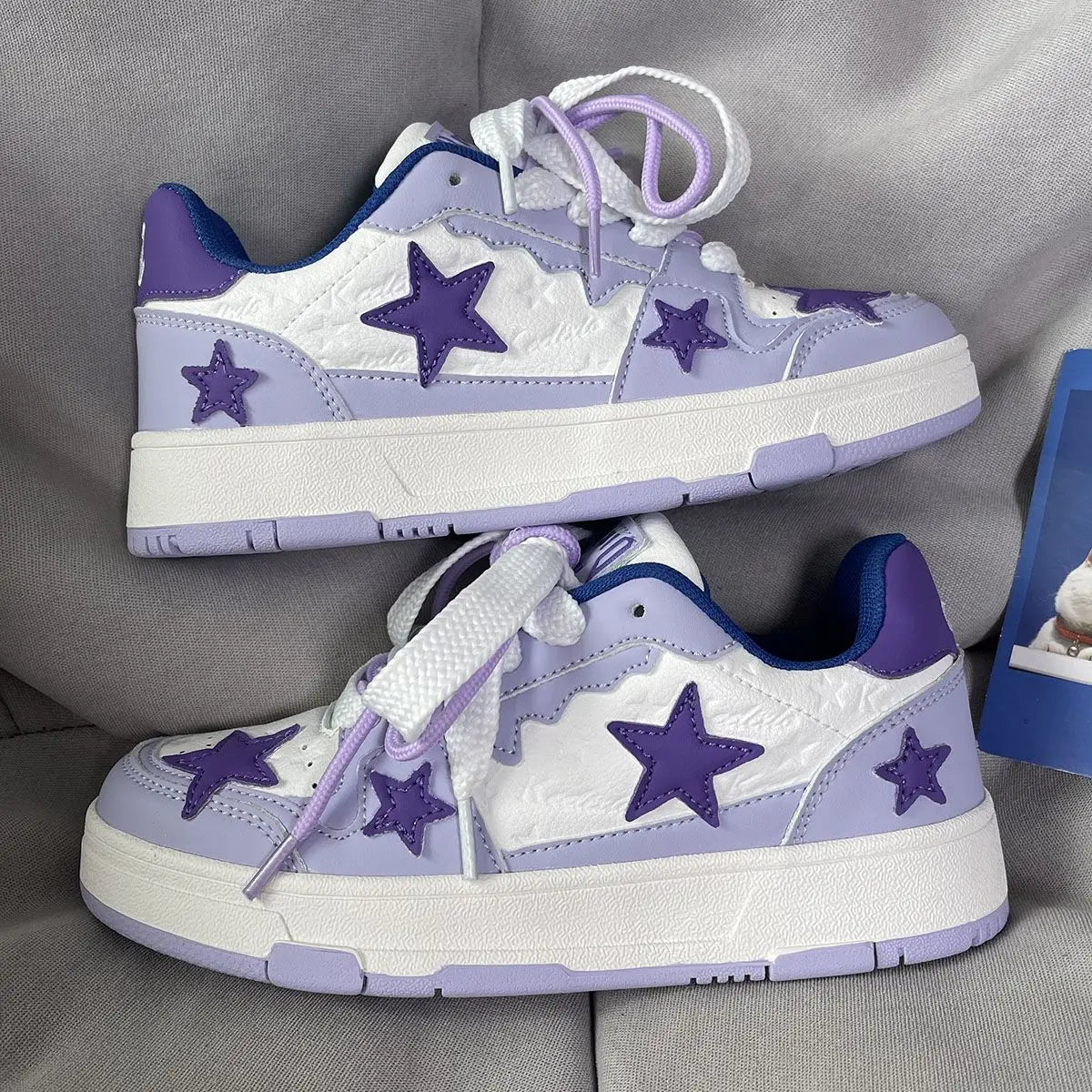 Purple Dopamine Star Sneakers Shoes