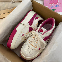 Strawberry Pink White Shoes BE1235