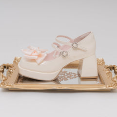 Lolita Pastel Bow Knot Mary Janes Lolita Shoes ON07