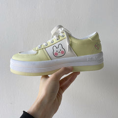 Rabbit Casual Yellow/Blue Sneakers BE789