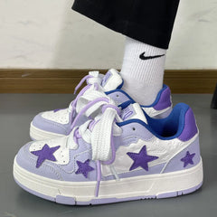 Purple Dopamine Star Sneakers Shoes