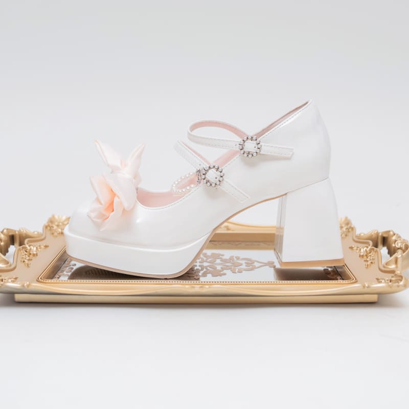 Lolita Pastel Bow Knot Mary Janes Lolita Shoes ON07