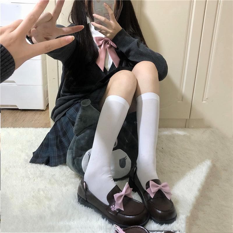 Kawha Cat Claw Bowknot Lolita Shoes SS1023