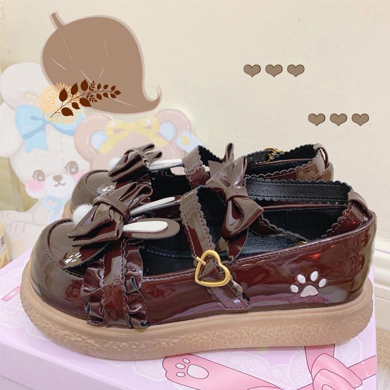 6 Colors Bunny Bow Lolita Pastel Shoes