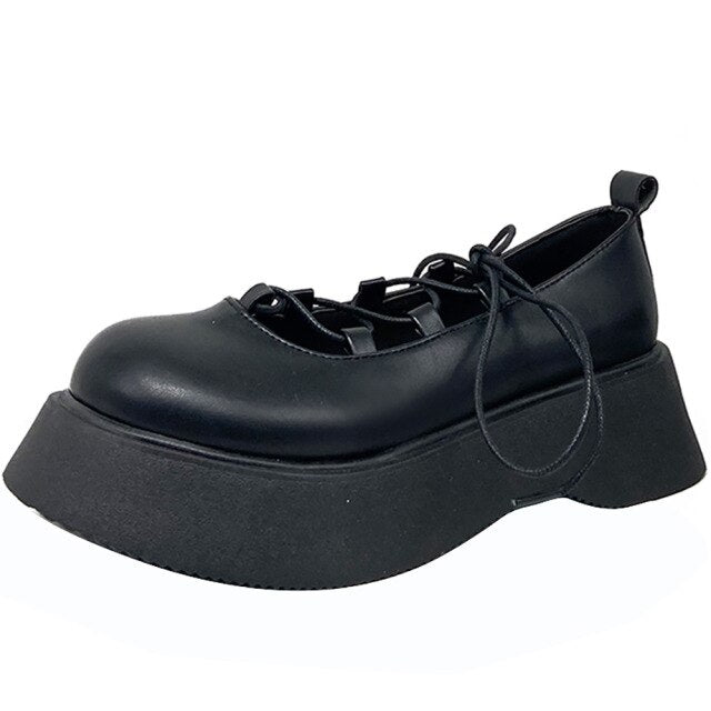 Sweet Gothic Punk Ankle-strap Lolita Mary Jane Shoes SS2226
