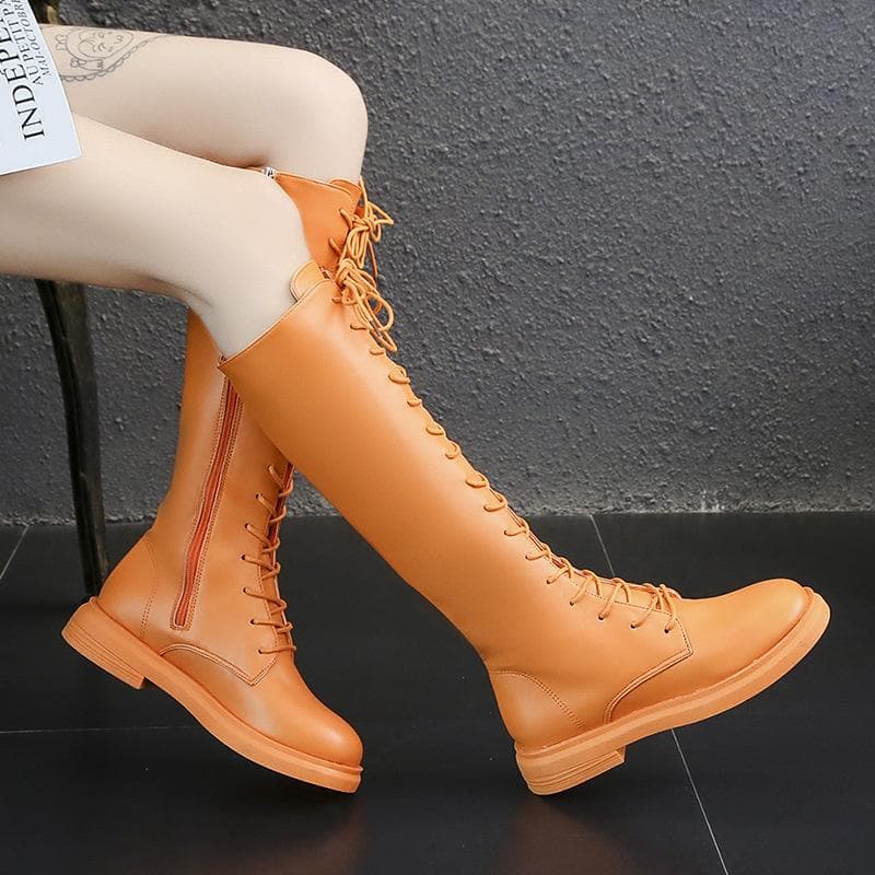6 Colors Lace Up Martin High Boots
