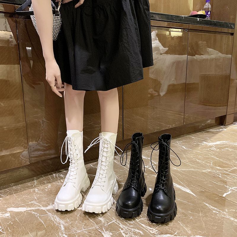 Lace Up Platform Boots YP227