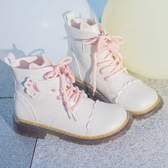 Lolita Cat Paw Martin Boots BE968
