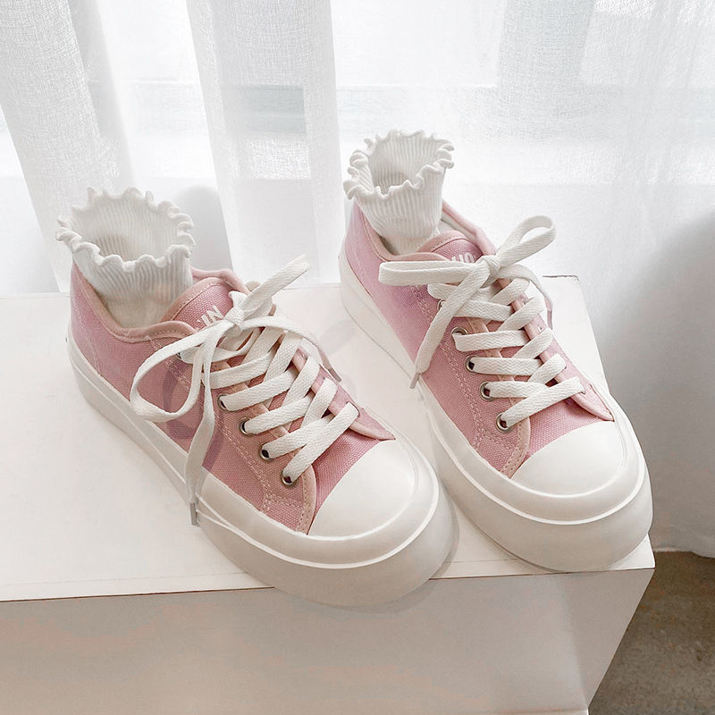 Kawaii White Spring Autumn Sports Shoes FY018