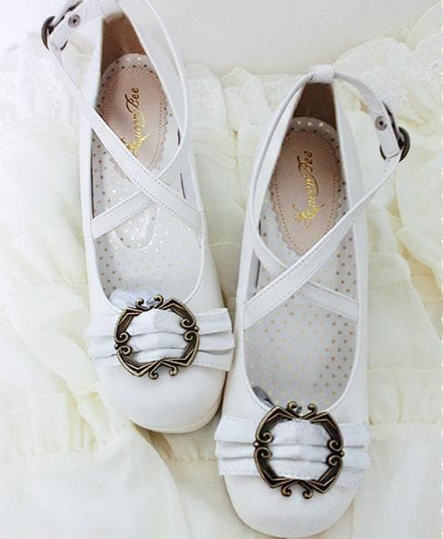 4 colors Lolita Princess Bow Shoes
