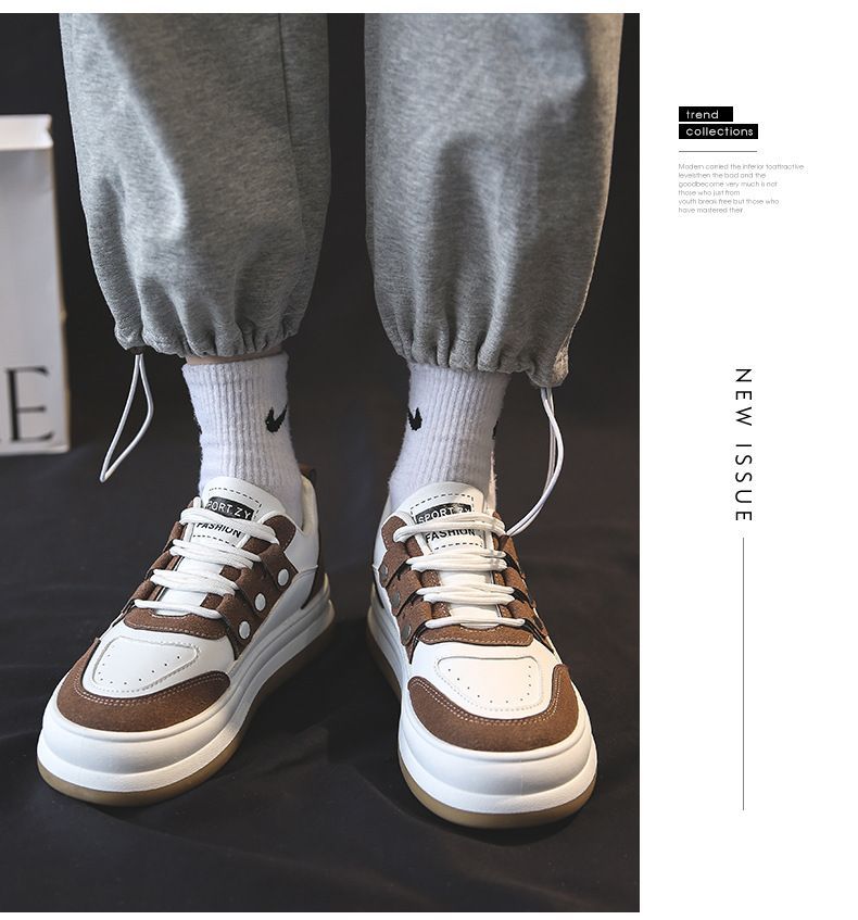 Two-Tone Platform Sneakers YP578