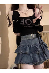 2000s Denim Mini Skirt