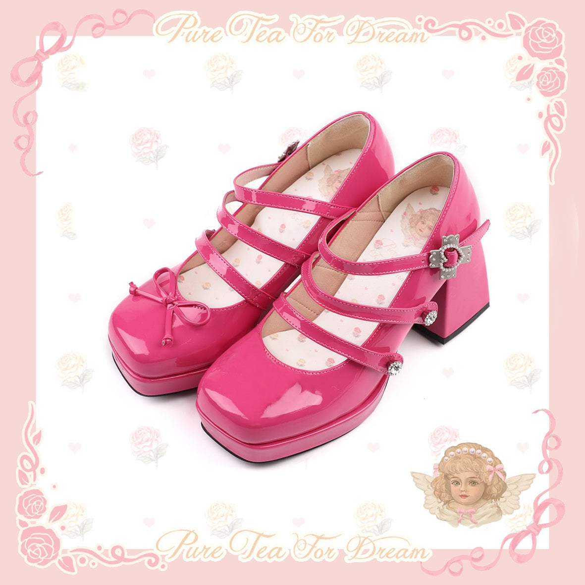 Sweet Angel Cute Kawaii Heels Lolita Shoes ON615