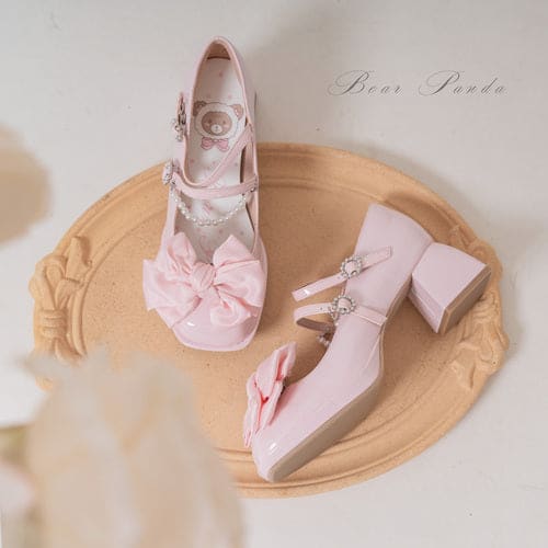 Lolita Pastel Bow Knot Mary Janes Lolita Shoes ON07