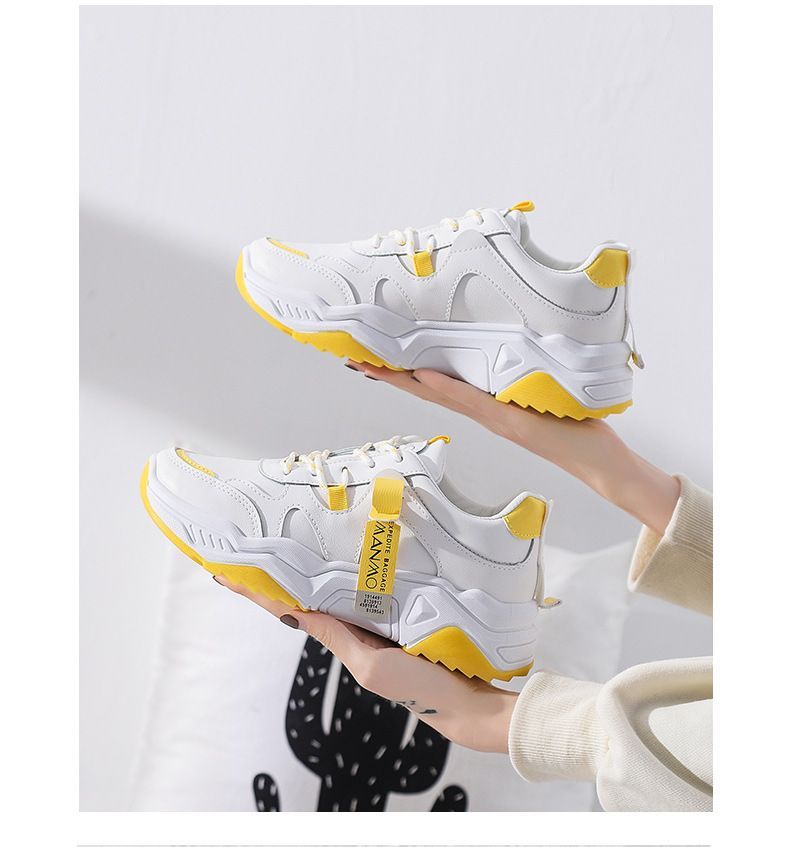 Lettering Panel Platform Chunky Sneakers