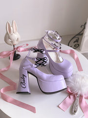 5 Colors Cute Heels Pastel Elegant Shoes ON612