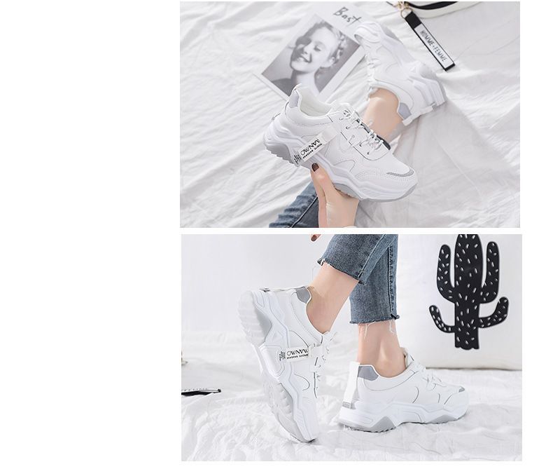 Lettering Panel Platform Chunky Sneakers