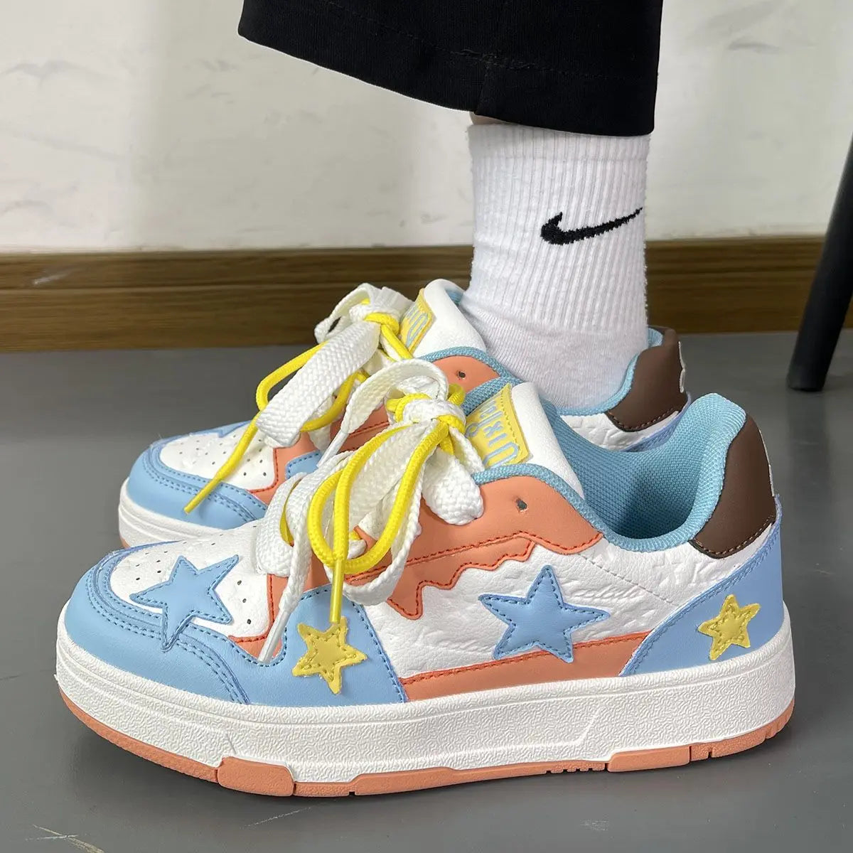 Purple Dopamine Star Sneakers Shoes