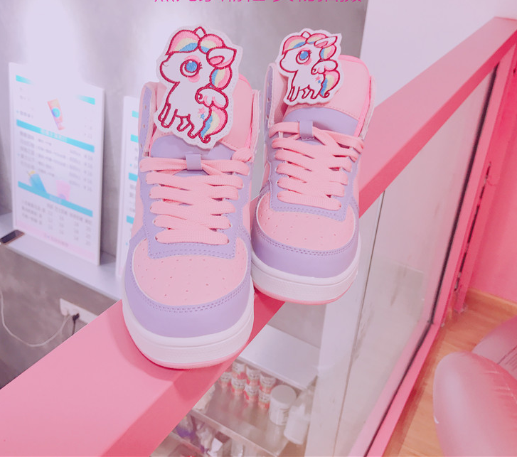 Cute Macaron Pink Shoes